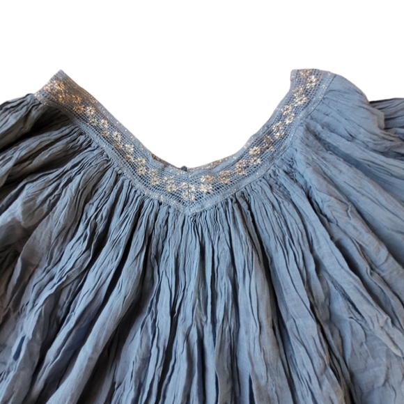 Anthropologie Z&L Tunic Blue Size Large - Picture 4 of 7